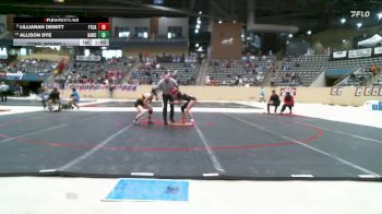 120 lbs Cons. Round 1 - Lillianah DeWitt, Fort Campbell vs Allison Dye, Harrison County