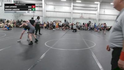 100 lbs Round 7 (8 Team) - Liam LaForge, Mat Assassins Red vs Braden Laroche, CTWHALE Green