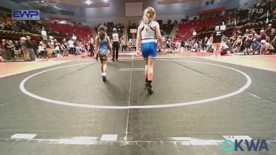 62 lbs Rr Rnd 1 - Peyton Brock, Glenpool Warriors vs Olivia Emmons, Grove Takedown Club