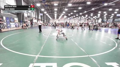 56 lbs Quarterfinal - Grayson Bish, Ohio Gold - EL vs Noah Reino, CTWHALE Orca - EL