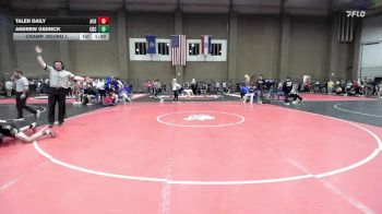 150 lbs Champ. Round 1 - Andrew Osdieck, Christian Brothers College vs Talen Daily, Arkansas City