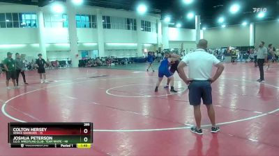 285 lbs Round 2 (6 Team) - Colton Hersey, Venice Warriors vs Joshua Peterson, S.E.O. Wrestling Club- Team White