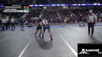 125 lbs 3rd Place Match - Espin Navarro-Olson, South Central Punisher vs Naomi Clemons, Circle