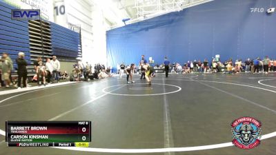 110 lbs Cons. Semi - Carson Kinsman, Olathe Raptor vs Barrett Brown, Trailhands