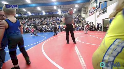 52 lbs Round Of 16 - Evaleen Farrell, Berryhill Wrestling Club vs Hendrix Blevins, Vinita Kids Wrestling