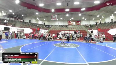 106 lbs 5th Place Match - Nickolas Davis, Red Cobra WA vs Leonard Oatman, Woodshed Wrestling Club