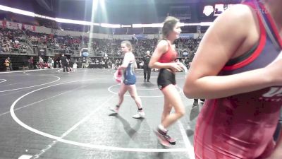 130.8 lbs Consi Of 8 #1 - Braelyn Troxell, Pioneer Grappling Academy vs Ariana Alcorta, Nebraska Wrestling Academy