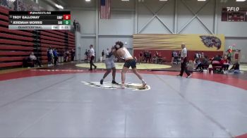 197 lbs Quarterfinal - Jeremiah Morris, St. Ambrose University vs Troy Galloway, Simpson