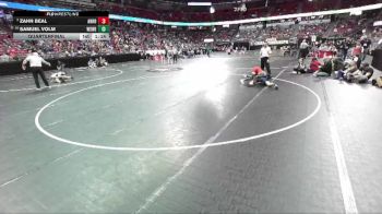D1-113 lbs Quarterfinal - Samuel Volm, Wausau West vs Zahn Beal, Arrowhead