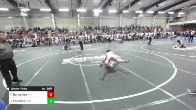 102 lbs Quarterfinal - Tomas Benavides, No Team vs Justice Espinoza, Central Grand Junction