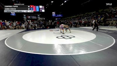 157 lbs Cons. Rd Of 64 - Campbell Tufts, NC vs James Chicco, NY