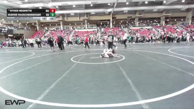 58 lbs Quarterfinal - Ryker Negrette, Maize vs Hunter Rauschenberger, Ridge
