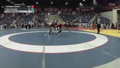 157 lbs Champ. Round 1 - Antonio Parker, Cumberland (Tenn.) vs Isaac Balden, Life