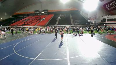 70-75 lbs Champ. Round 5 - Ryder Kluesner, Idaho vs Grayson Strombom, Oregon