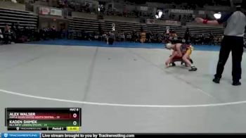 93 lbs Semis & 1st Wrestleback (8 Team) - Alex Walser, Maple River/United South Central vs Kaden Shimek, NLS (New London/Spicer)