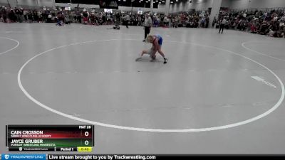 100 lbs Champ. Round 2 - Jayce Gruber, Pursuit Wrestling Minnesota vs Cain Crosson, Sebolt Wrestling Academy