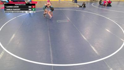 Junior Girls - 155 lbs Quarters - Lauren Luzum, Iowa vs Amelia Fawcett, Michigan Wrestling Academy