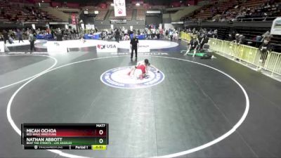 125 lbs Cons. Round 5 - Nathan Abbott, Beat The Streets - Los Angeles vs Micah Ochoa, Red Wave Wrestling
