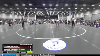 113 lbs Champ. Round 4 - Khy`ree Thomas-Calloway, MWC Wrestling Academy vs Cooper Mathews, Black Fox Wrestling Academy