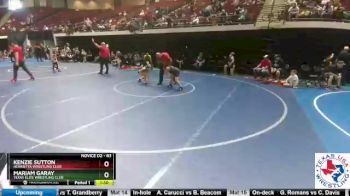 83 lbs Quarterfinal - Kenzie Sutton, Henrietta Wrestling Club vs Mariam Garay, Texas Elite Wrestling Club