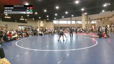 120 lbs 3rd Place Match - Justin Kirk, Crossroads Wrestling vs Leo Ellis, Rabbit Wrestling Club