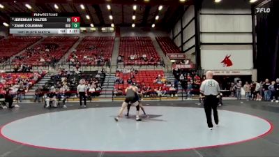 174 lbs 3rd Place Match - Zane Coleman, Central Oklahoma vs Jeremiah Halter, Drury