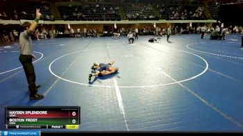 80 lbs Semifinal - Hayden Splendore, Iowa vs Boston Frost, Iowa