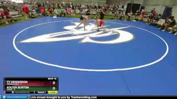 106 lbs Placement Matches (8 Team) - Ty Henderson, Indiana Gold vs Kolter Burton, Idaho