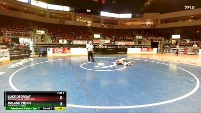 93 lbs Champ. Round 2 - Roland Fields, Tucson Cyclones vs Luke Degroat, Dominate Club Wrestling