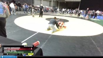 43 lbs Quarterfinal - Samuel Zettel, Franklin Pierce Cardinal Wrestling Club vs Santos Hernandez, Moses Lake Wrestling Club