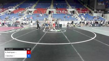 120 lbs Cons 32 #1 - Aidan Rodriguez, Texas vs Izaiah Sanchez, Wisconsin