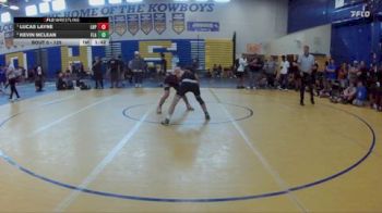 120 lbs 1st Place Match - Lucas Layne, Lake Highland Prep vs Kevin Mclean, Flagler