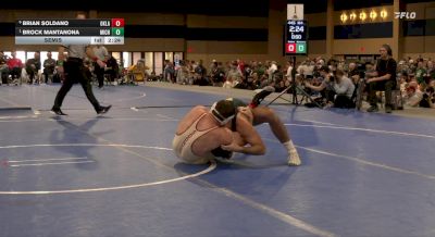 184 lbs Semis - Brian Soldano, Oklahoma vs Brock Mantanona, Michigan