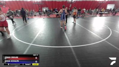 195 lbs Quarterfinal - Jonas Crouse, ND vs Simon Schulte, IL