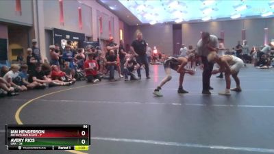 96 lbs Round 1 (4 Team) - Ian Henderson, MO Outlaws Black vs Avery Rios, LWA