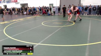 190 lbs Semifinal - Mason Foster, Interior Grappling Academy vs Anthony Monteleone, Chugach Eagles Wrestling Club