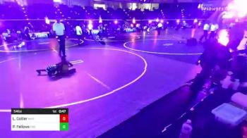 54 lbs Quarterfinal - Lucas Collier, Mad Dawg vs Paxton Fellows, Firebird Elite