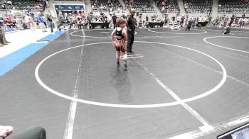 90 lbs Consolation - Zion Ellis, Tulsa North Mabee Stampede vs Hagen Hamilton, Cushing