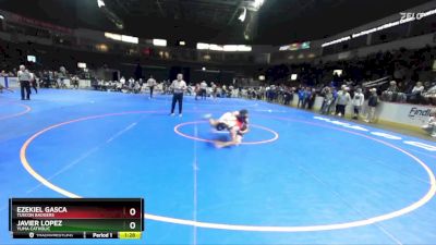 132 lbs Semifinal - Ezekiel Gasca, Tuscon Badgers vs Javier Lopez, Yuma Catholic