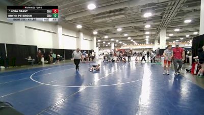 40 lbs Champ. Round 3 - Kora Grant, Colorado vs Brynn Peterson, Colorado