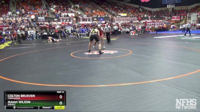 4A 190 lbs Quarterfinal - Isaiah Wilson, Andale vs Colton Brusven, Tonganoxie