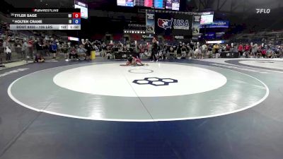 106 lbs Cons. Rd Of 16 - Tyler Sage, MI vs Holten Crane, ID