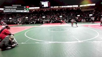 85 lbs Cons. Semi - Kingston Simms, RTLA vs Karter Taylor, RIKA