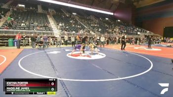 87 lbs 2nd Place Match - Kwynn Porter, Wyoming Unattached vs Madeline James, Saratoga Wrestling Club