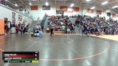 126 lbs Champ. Round 1 - Ashton Juszczyk, Vermilion vs Kade Keller, Ontario