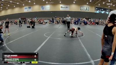 56 lbs Round 1 (6 Team) - Graham Dyson, Mat Assassins Black vs Myles Maines, Cali Red