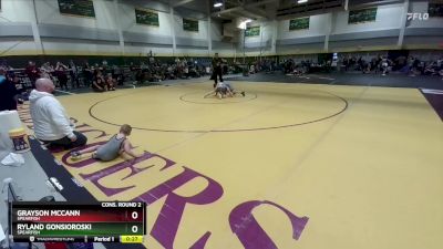 103 lbs Cons. Round 2 - Ryland Gonsioroski, Spearfish vs Grayson Mccann, Spearfish