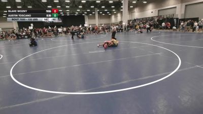 132 lbs Cons. Sub-semis - Austin Toscano, NXT Level Wrestling Academy vs Blake Wozny, P3 Warrior Wrestling Academy