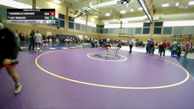 120lbs Champ. Round 4 - Gabrielle Berger, Granger (Girls) vs Lily Robles, Peninsula (Girls)
