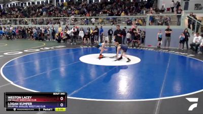 77 lbs Round 4 - Weston Lacey, Mid Valley Wrestling Club vs Logan Kumfer, Soldotna Whalers Wrestling Club